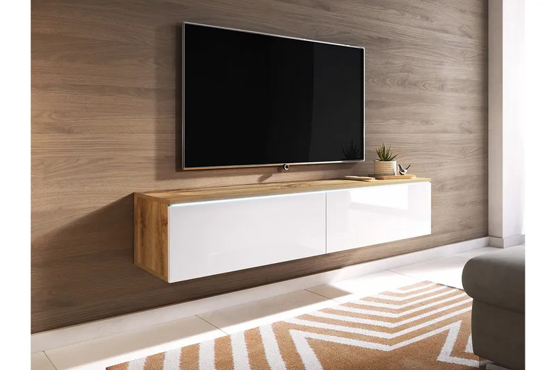 Kanak Tv-bänk 140 cm - Natur/Vit - Products - Möbler - TV- & Mediamöbler - TV bänk & mediabänk