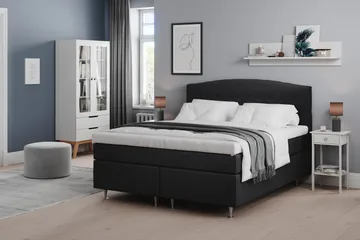 Belda Kontinentalsäng 160x200Fast - Svart - Products - Möbler - Säng - Kontinentalsäng