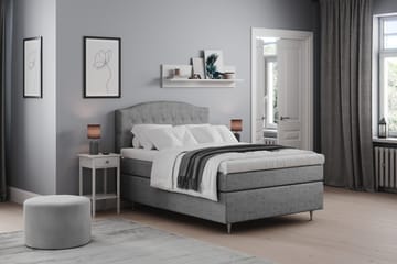 Belda Sängpaket 140x200 Fast - Grå - Products - Möbler - Säng - Kontinentalsäng