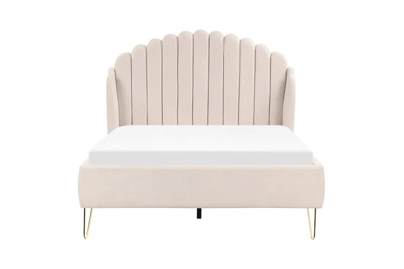 Benicio Sängram 140x200 cm - Beige/Guld - Products - Möbler - Säng - Sängram & sängstomme