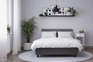 Billingen Komplett Sängpaket 140x200 cm - Grå - Products - Möbler - Säng - Kontinentalsäng