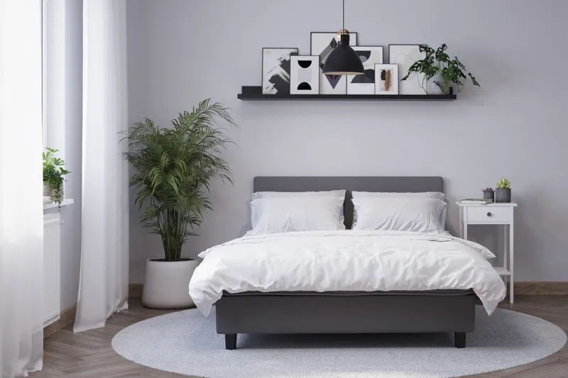 Billingen Kontinentalsäng 120x200 cm - Grå - Products - Möbler - Säng - Kontinentalsäng