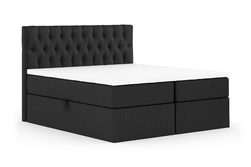 Boxy Box Bed 180x200 cm - Svart/Grå - Products - Möbler - Säng - Säng med förvaring