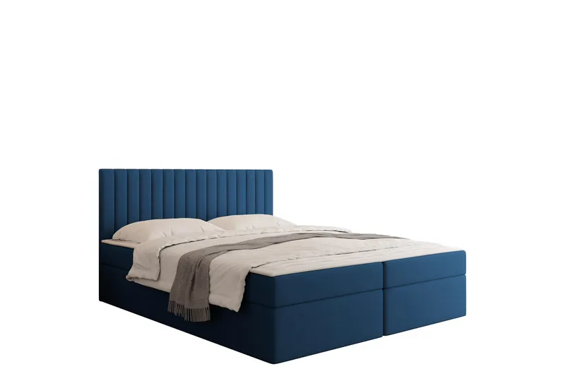 Calrosor Sängpaket Kontinentalsäng med Förvaring 160x200 cm, Blå