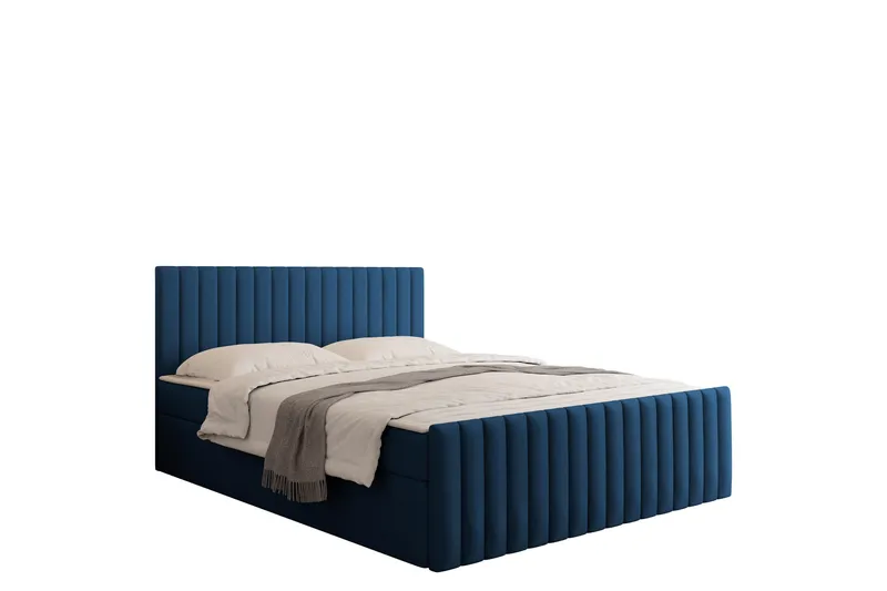 Calrosor Sängpaket Kontinentalsäng med Förvaring 180x200 cm, Bl å