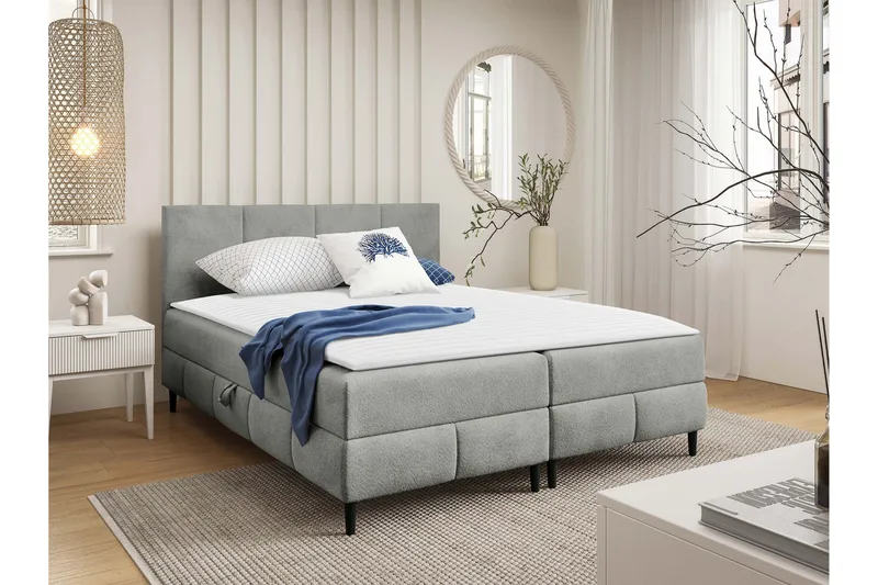Celestine Förvaringssäng 180x200 cm, Grå