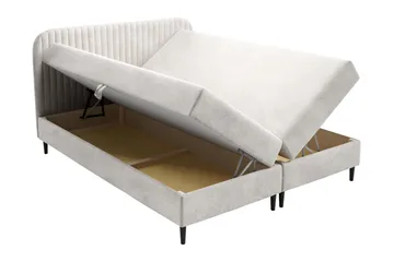 Celestine Förvaringssäng 200x200 cm - Vit - Products - Möbler - Säng - Komplett sängpaket