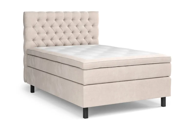 Celine Kontinentalsäng 120x200cm - Beige/Sammet - Products - Möbler - Säng - Kontinentalsäng