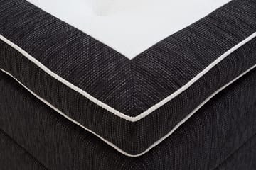 Charleston Kontinentalsäng 140x200 Fast Polyeterskum - Svart - Products - Möbler - Säng - Kontinentalsäng