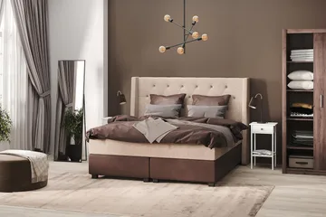 Cuba Kontinentalsäng 140x200 - (+Fler val) Beige/Brun - Products - Möbler - Säng - Kontinentalsäng