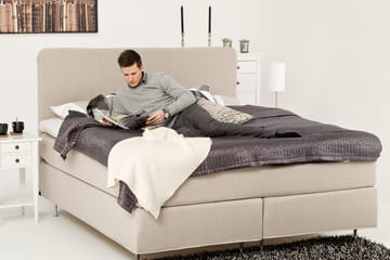 Dolly Kontinentalsäng 210x210 cm - Beige - Products - Möbler - Säng - Kontinentalsäng