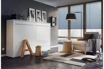 Concept Pro Sängskåp 140x200cm Wilson & Wood White High gloss - Products - Möbler - Säng - Gästsäng & extrasäng - Sängskåp