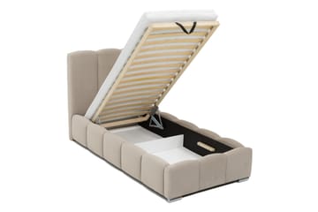 Gioia Sängram med Förvaring 90x200 cm - Beige - Products - Möbler - Säng - Sängram & sängstomme