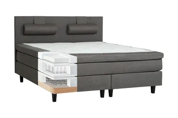 James Kontinentalsäng 180x200 cm - Ljusgrå - Products - Möbler - Säng - Kontinentalsäng