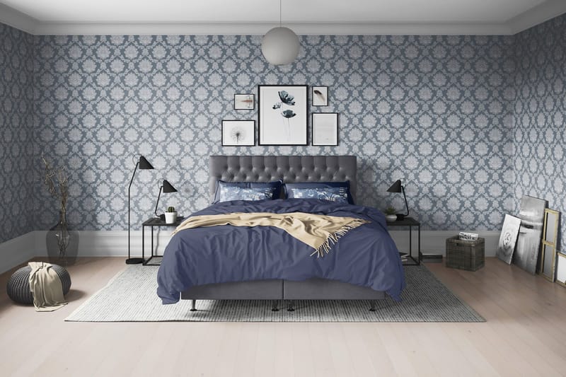 Joluma Sängpaket Fast 140x200 cm - (+Fler val) 140x200 cm Mörkgrå - Products - Möbler - Säng - Kontinentalsäng