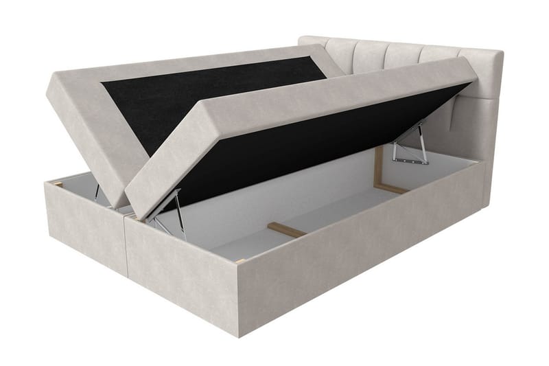 Kramvik Kontinentalsäng 140x200 - Grå - Products - Möbler - Säng - Säng med förvaring