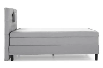 Lucky Komplett Sängpaket 120x200 Polyeter Diamant Sänggavel - Nackkudde Liten Mellangrå - Products - Möbler - Säng - Enkelsäng