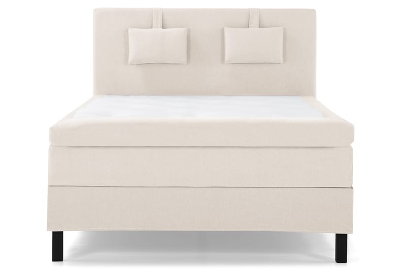 Lucky Komplett Sängpaket 140x200 Memory Slät Sänggavel, Nackkudde Liten Beige