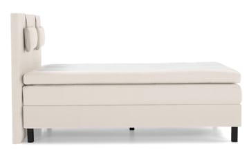 Lucky Komplett Sängpaket 140x200 Memory Slät Sänggavel - Nackkudde Liten Beige - Products - Möbler - Säng - Kontinentalsäng