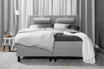 Lucky Komplett Sängpaket 180x200 Latex Slät Sänggavel - Mellangrå - Products - Möbler - Säng - Kontinentalsäng