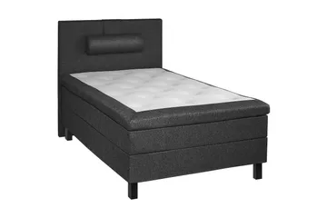 Utan sänggavel - Svart/Grå