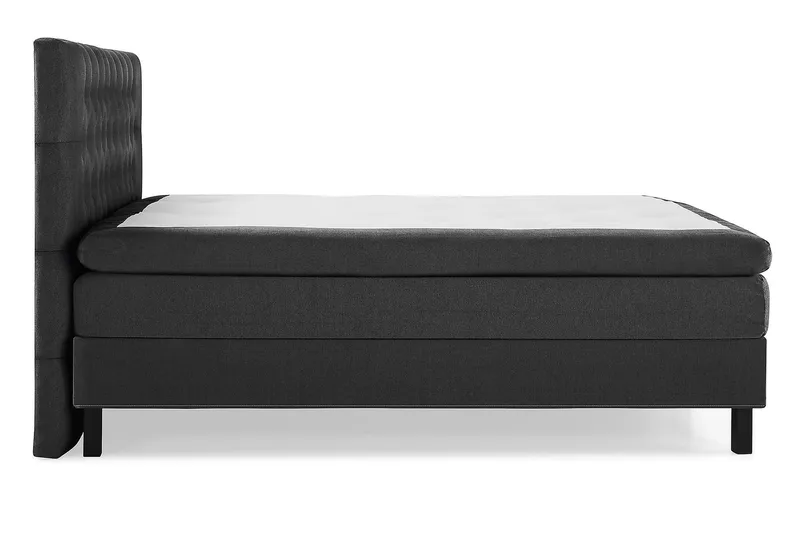 Lucky Kontinentalsäng 180x200Polyeter - Svart/Grå - Products - Möbler - Säng - Kontinentalsäng
