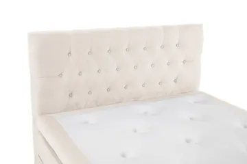 Lucky Sängpaket 140x200 Polyeter Diamant Sänggavel - Beige - Products - Möbler - Säng - Kontinentalsäng