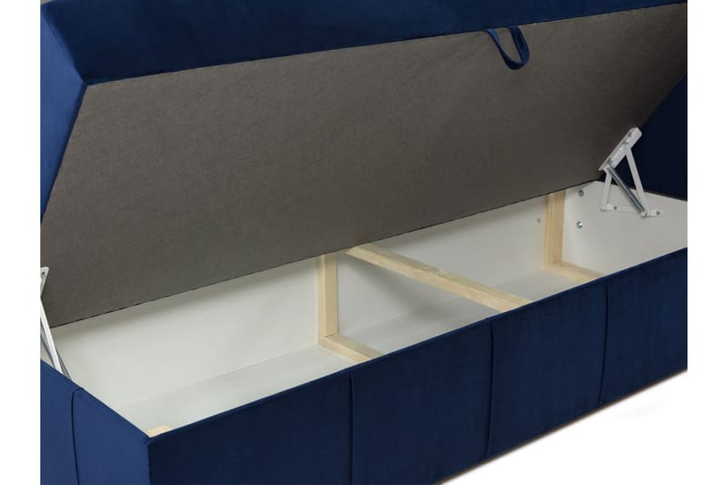 Lyckorna Kontinentalsäng 180x200 cm LED-belysning - Grå - Products - Möbler - Säng - Säng med förvaring