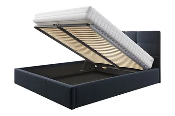 Nieres Förvaringssäng 180x200cm - Svart - Products - Möbler - Säng - Säng med förvaring