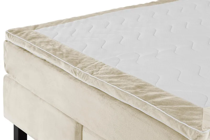 Princess Kontinentalsäng 120x200cm - Beige/Sammet - Products - Möbler - Säng - Kontinentalsäng