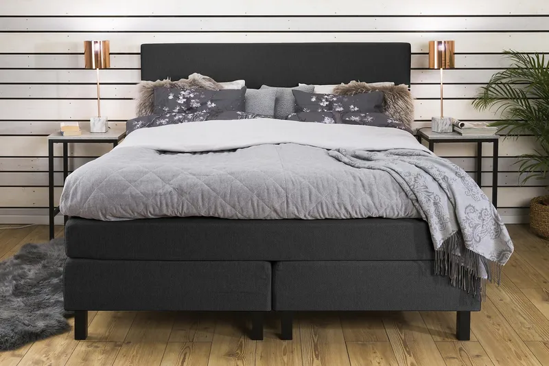 Princess Kontinentalsäng 160x200cm - Grå - Products - Möbler - Säng - Kontinentalsäng