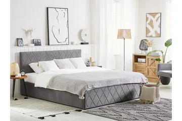 Rochefort Förvaringssäng 180x200 cm - Sammet/Grå - Products - Möbler - Säng - Säng med förvaring