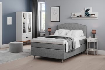 Belda Sänggavel 140 cm Svängd - Grå - Products - Möbler - Säng - Sängtillbehör & sänggavel - Sänggavel