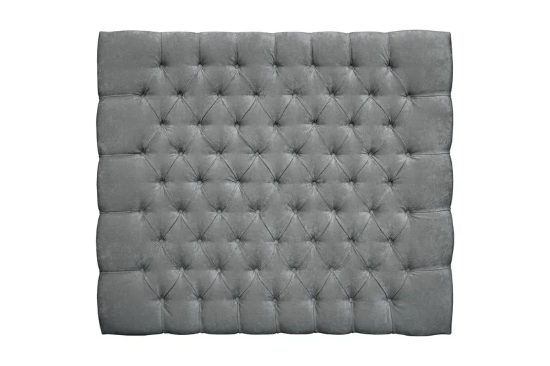 Celine  Sänggavel 120 cm, Grå/Sammet