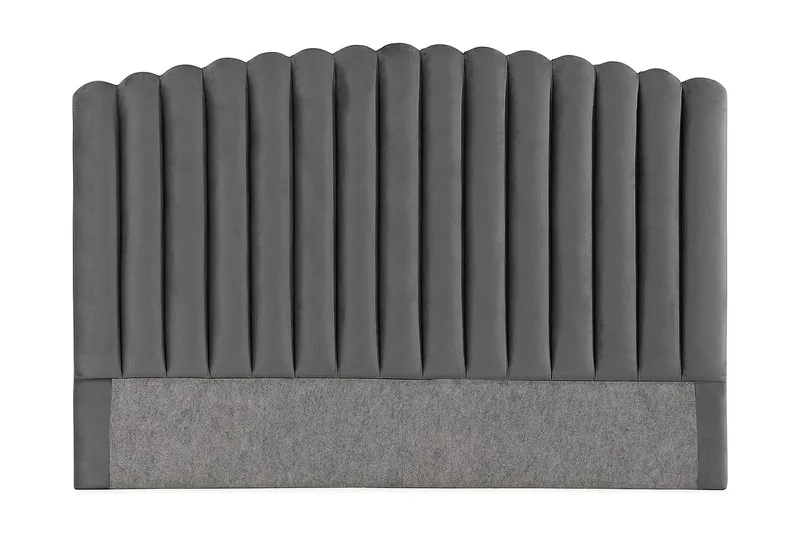 Davia Sänggavel 180 cm, Mörkgrå/Sammet