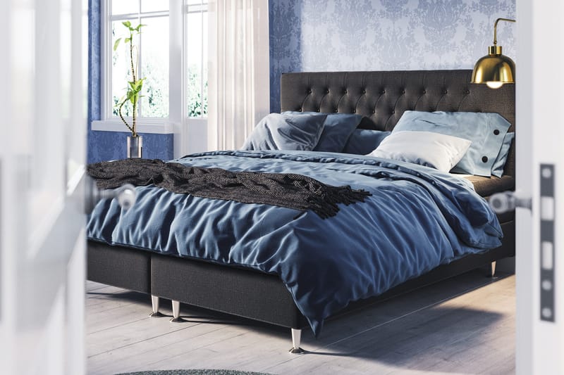 Meja Diamant Sänggavel 140x120 - Svart - Products - Möbler - Säng - Sängtillbehör & sänggavel - Sänggavel