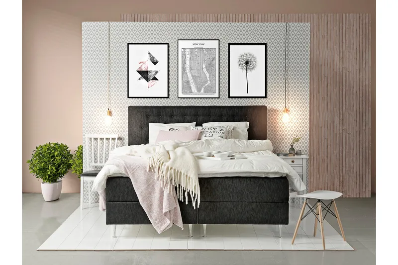 Wynne Sänggavel 180 cm - Svart - Products - Möbler - Säng - Sängtillbehör & sänggavel - Sänggavel