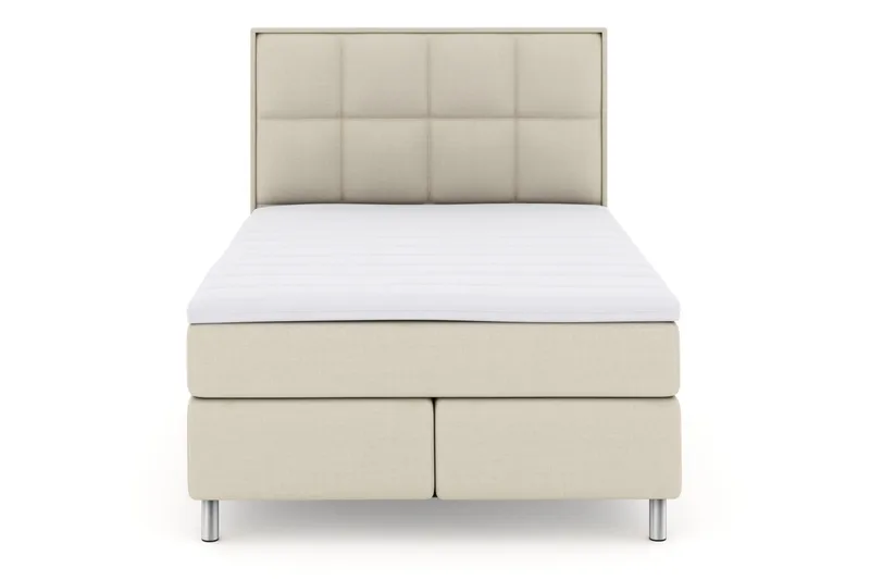 Select No 3 Komplett Sängpaket 140x200 Fast, Beige/Metall