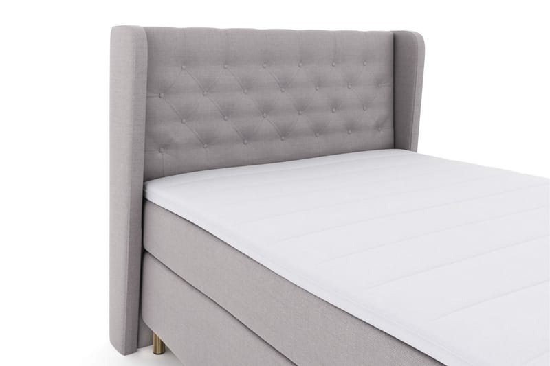 Select No 3 Komplett Sängpaket 140x200 Fast/Medium - Ljusgrå/Koppar - Products - Möbler - Säng - Kontinentalsäng