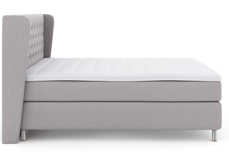 Select No 3 Komplett Sängpaket 180x200 Fast - Ljusgrå/Metall - Products - Möbler - Säng - Kontinentalsäng