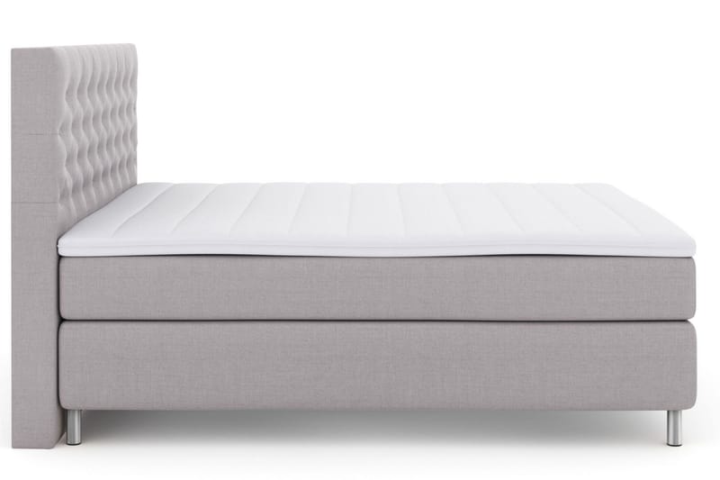 Select No 3 Komplett Sängpaket 180x200 Fast/Medium - Ljusgrå/Metall - Products - Möbler - Säng - Kontinentalsäng