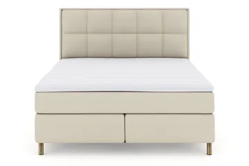 Select No 3 Komplett Sängpaket 210x210 Medium, Beige/Koppar