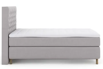 Select No 3 Kontinentalsäng 120x200 Fast - Ljusgrå/Koppar - Products - Möbler - Säng - Enkelsäng