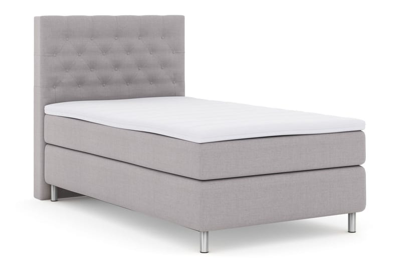 Select No 3 Kontinentalsäng 120x200 Fast - Ljusgrå/Metall - Products - Möbler - Säng - Enkelsäng