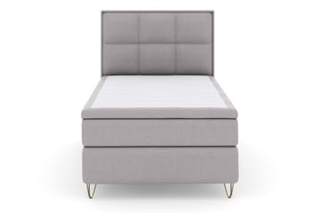 Select No 4 Komplett Sängpaket 120x200 Fast - Ljusgrå/Metall V-form - Products - Möbler - Säng - Enkelsäng