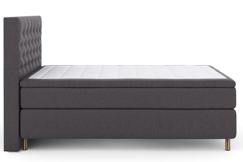 Select No 4 Komplett Sängpaket 140x200 Fast - Mörkgrå/Koppar - Products - Möbler - Säng - Kontinentalsäng