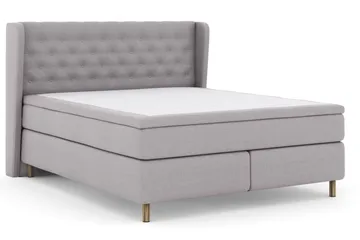 Select No 4 Komplett Sängpaket 160x200 Fast/Medium - Ljusgrå/Koppar - Products - Möbler - Säng - Kontinentalsäng
