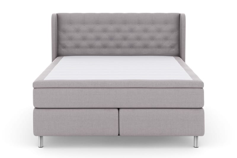 Select No 4 Komplett Sängpaket 160x200 Medium - Ljusgrå/Metall - Products - Möbler - Säng - Kontinentalsäng