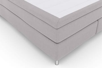 Select No 4 Kontinentalsäng 160x200 Fast - Ljusgrå/Metall - Products - Möbler - Säng - Kontinentalsäng
