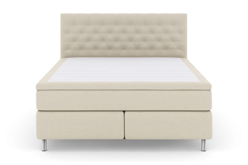 Select No 4 Kontinentalsäng 180x200 Fast/Medium, Beige/Metall